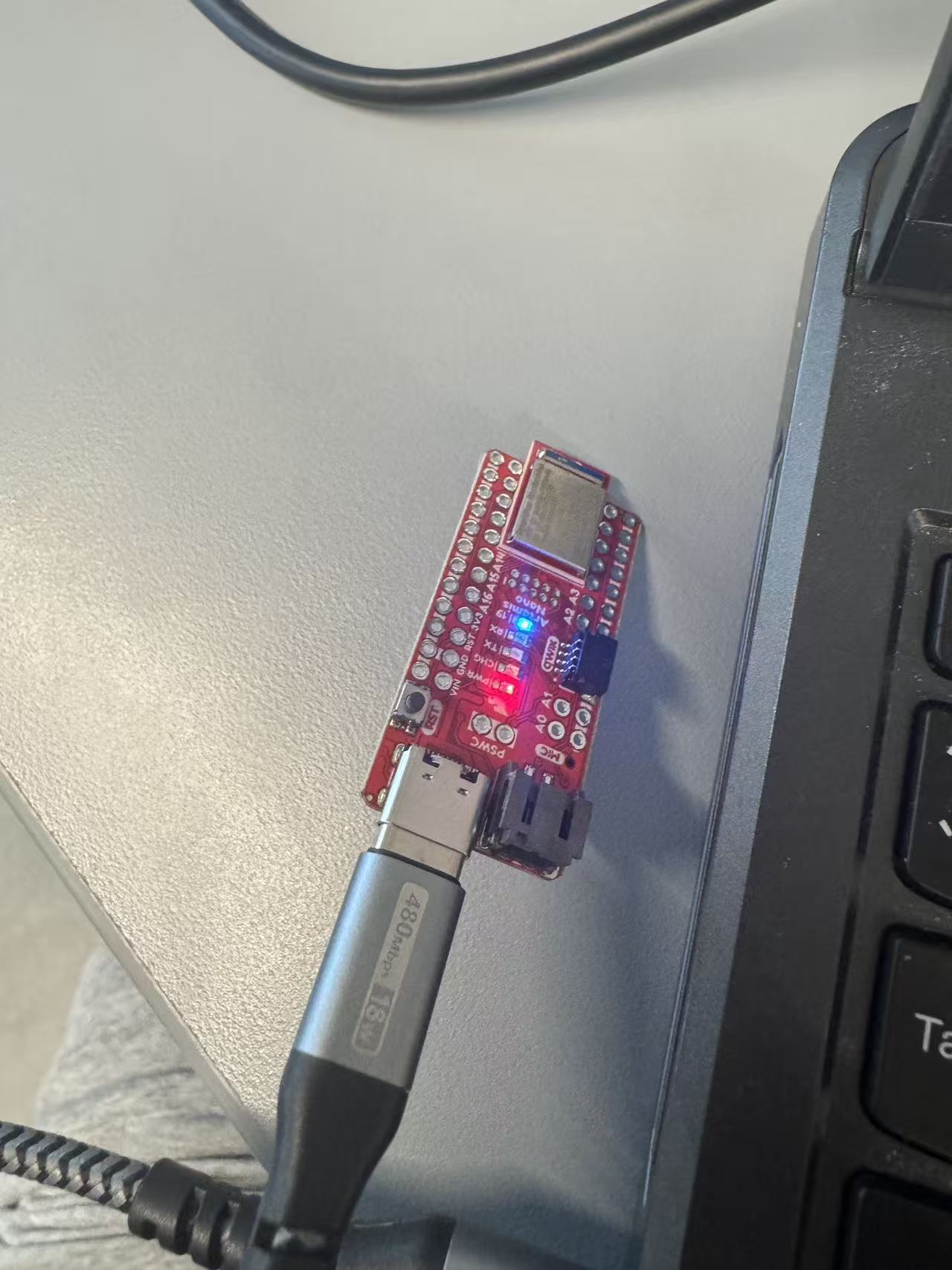 RedBoard Artemis Nano running Blink with onboard LED toggling